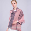 2017 Moda Cor Bloco de Inverno Cachecol Pashmina Cashmere Cachecol Atacado